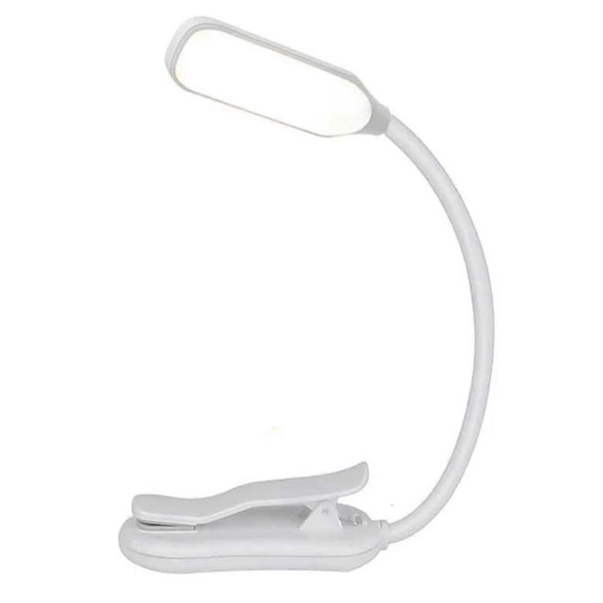 Rechargeable Book Light Mini 7 LED Reading Light 3-Level Flexible Easy Clip Lamp Read Night Reading