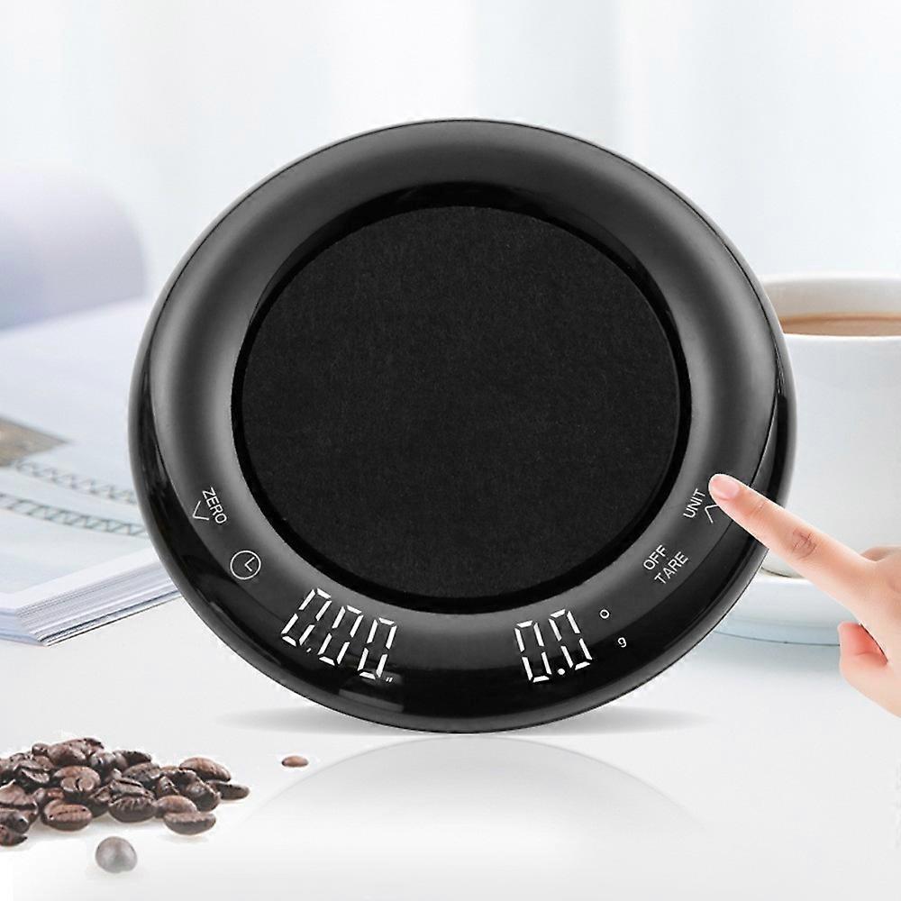 New Donut Smart Timer Electronic Hand Brewed Coffee Scale High Precision Baking Scale for Kitchen 2KG/0.1G