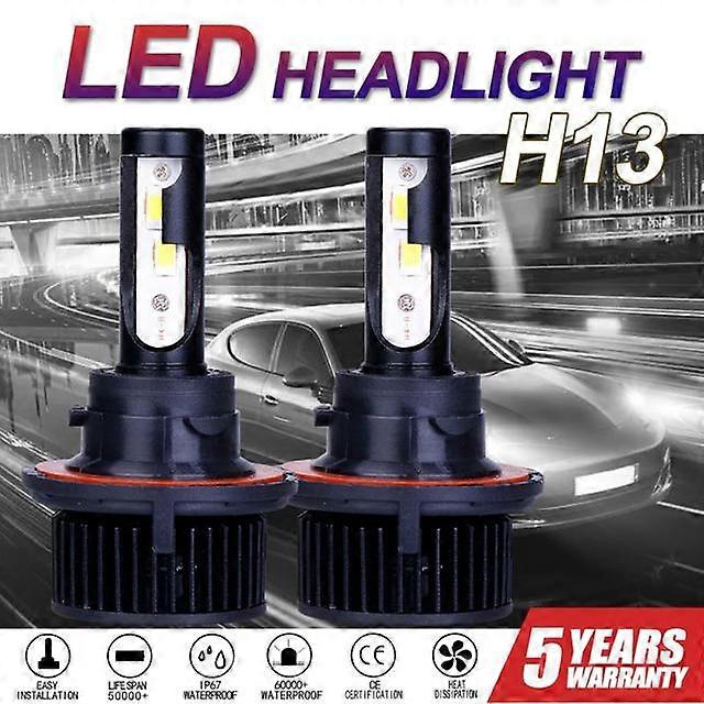 Car F9 H7 H4 Led Headlight Bulbs H7 LED Car Lights H11 9004 9005 9006 H13 6000K 28W 12V 7500LM Auto Headlamps High Brightness