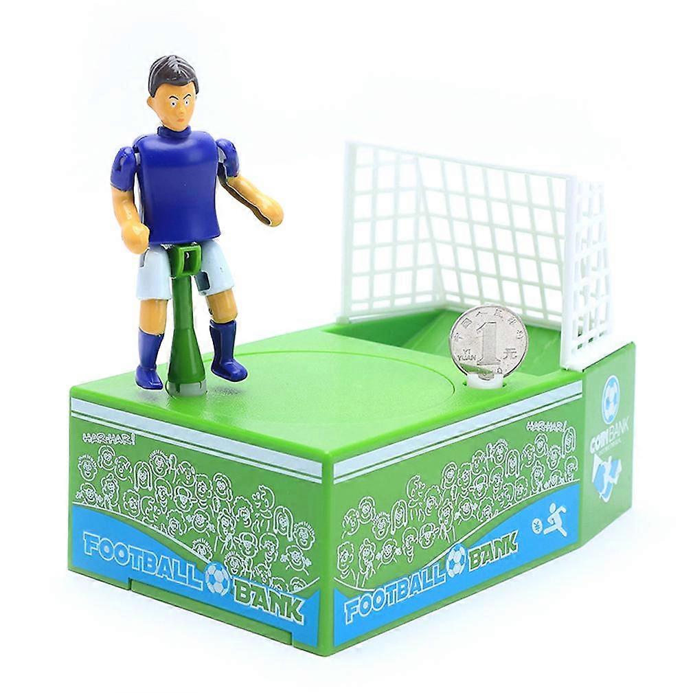 Playing Football Piggy Bank Coin Money Box World Cup Depository Machine