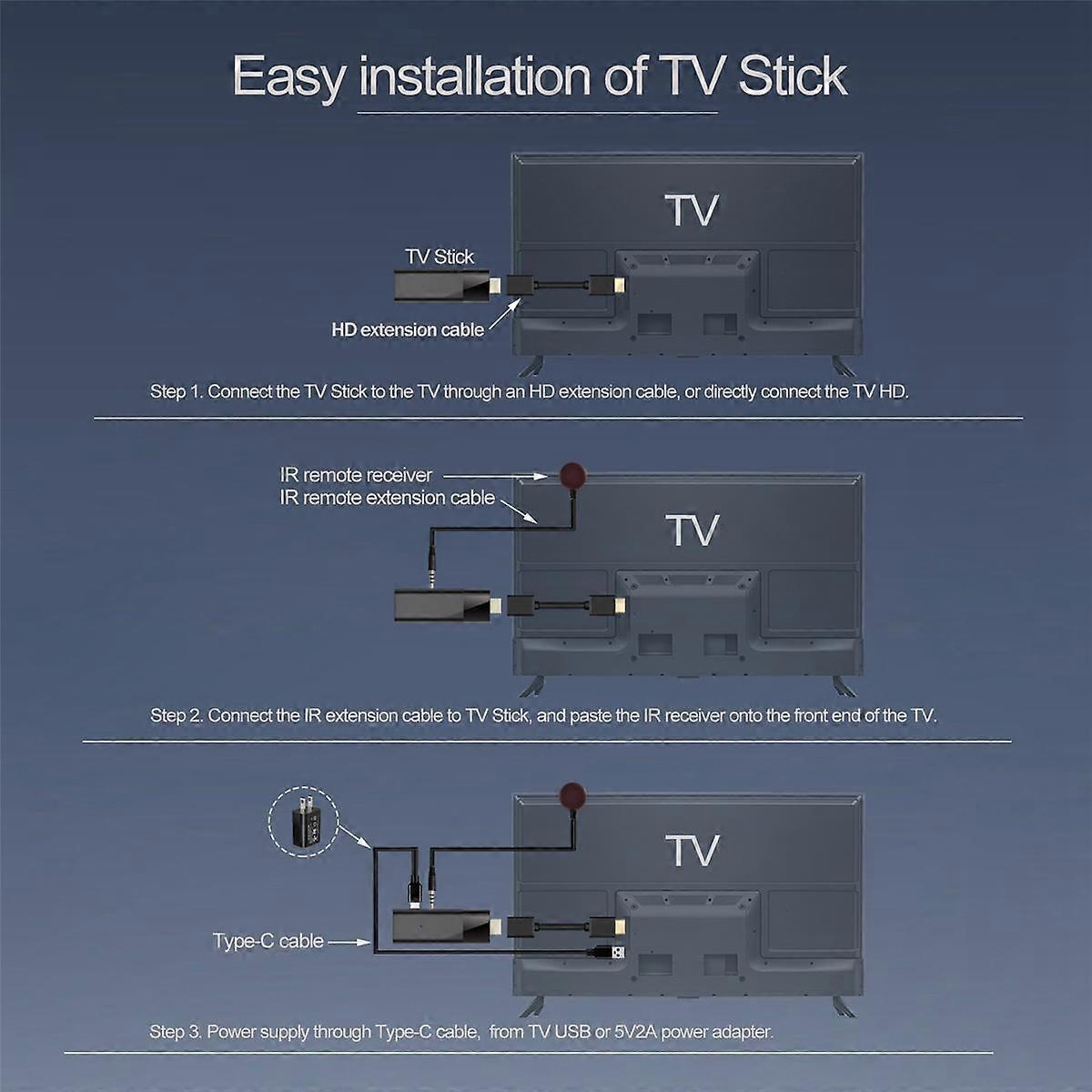 Q6 Mini TV Stick+Bluetooth Voice Remote Android 10 2GB+8GB 2.4G+5G WiFi+BT4.0 H313 Smart TV Box Android TV Stick PK DQ03