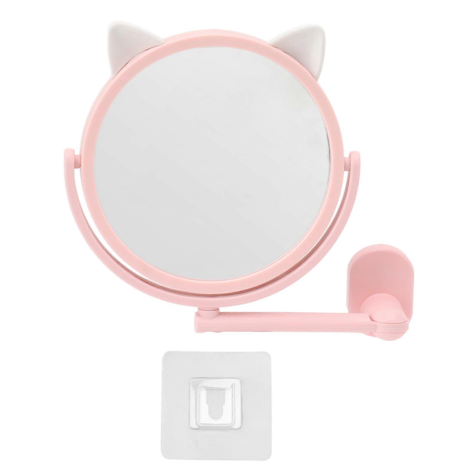 Makeup Mirror 16.5cm Diameter Clear Image Cosmetic Mirror Wall Mirror for Bathroom