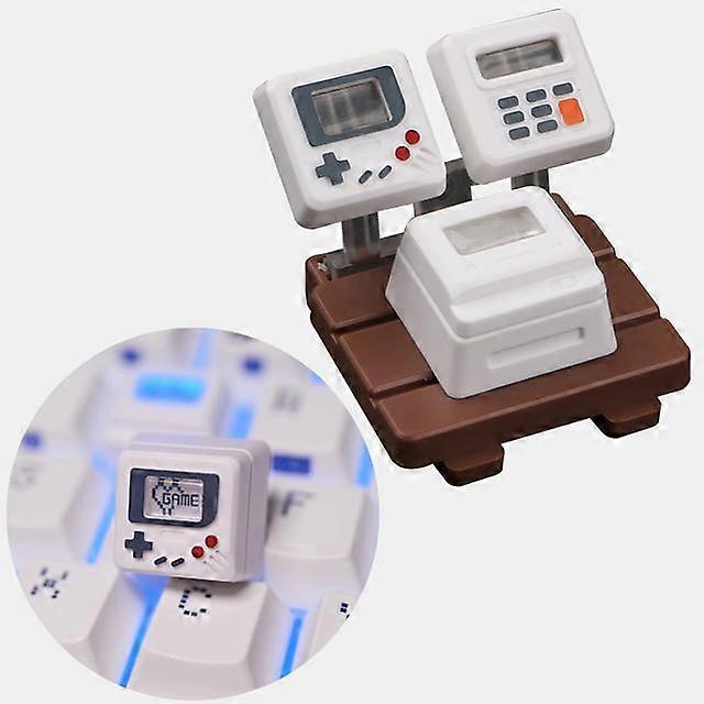 K-04 Keyboard Keycaps 3In1 For Mechanical Classic Retro Cute Transparent Key Cap Suit Cute Button Personalized Keycaps