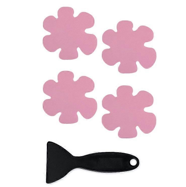 Pink Premium Quality Scraper Non-Slip Bathtub Stickers