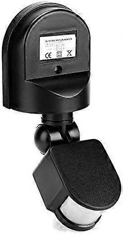 110V-240V Adjustable  Body Motion Infrared Sensor Detector Light Bulb Switch (Black)