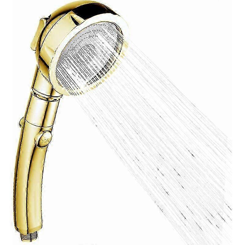Shower Head, Univers3 Modes Hand Shower, Gold