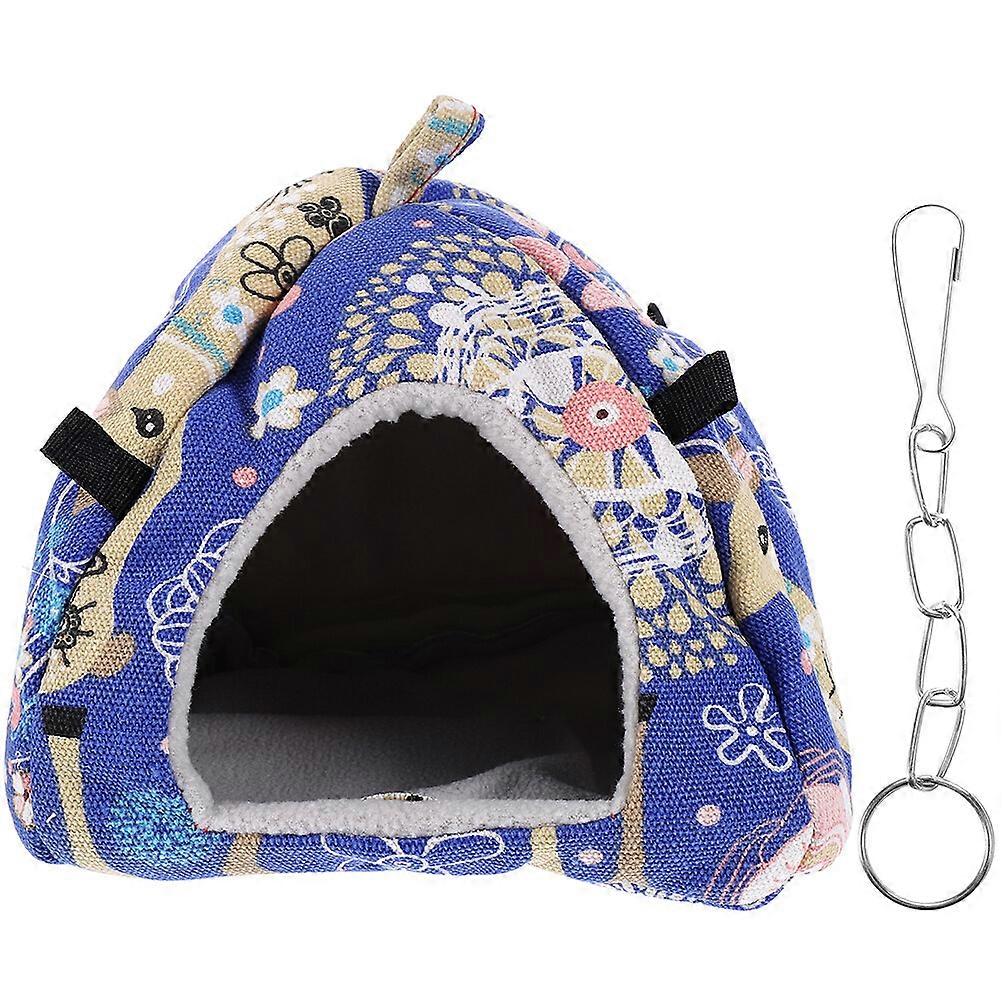 Winter Warm Hamster Nest Christmas Elk Pattern Guinea Pig Hideout Cage Hanging Nest