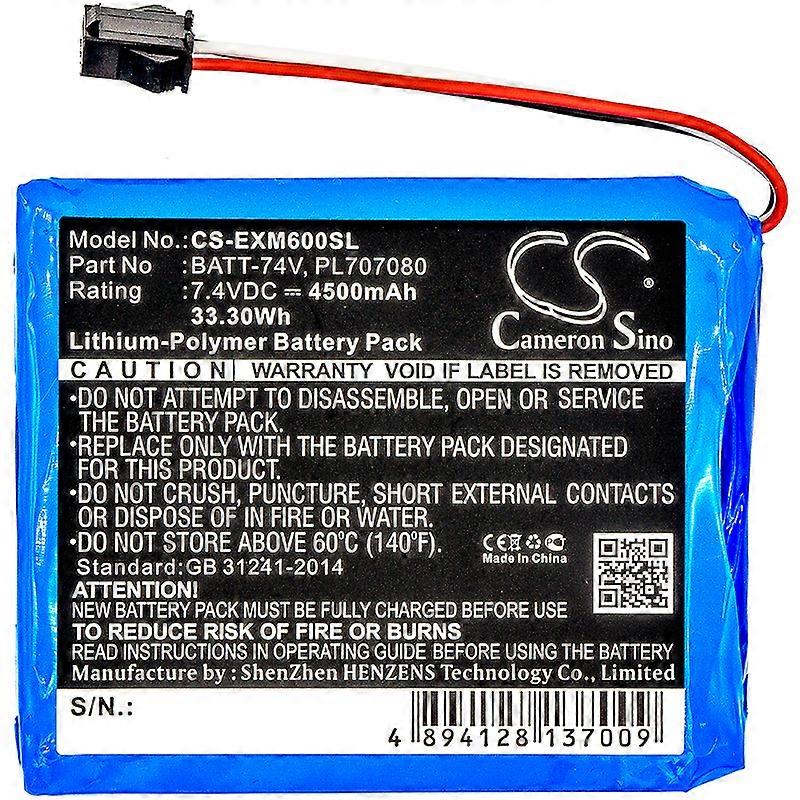 Cameron Sino 4500mAh Battery for Extech MS6000 Ms6060 Ms6100 Ms6200 MS6000 Oscilloscopes BATT-74V PL707080