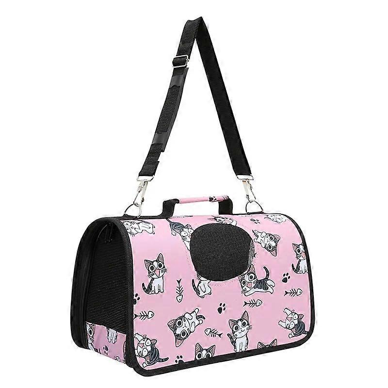 Dog Carrier Bag Portable Cat Handbag Foldable Travel Pet Bag Puppy Carrying Mesh Shoulder Dog Bag