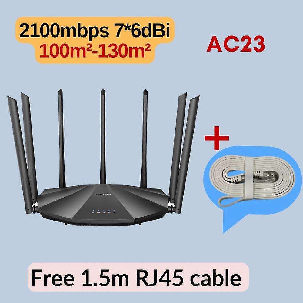 Tenda WIFI Wireless Router AC23 2.4G 5Ghz Wifi range extender with 7*6dBi External Antennas Wider Coverage Wi-Fi signal amplifer