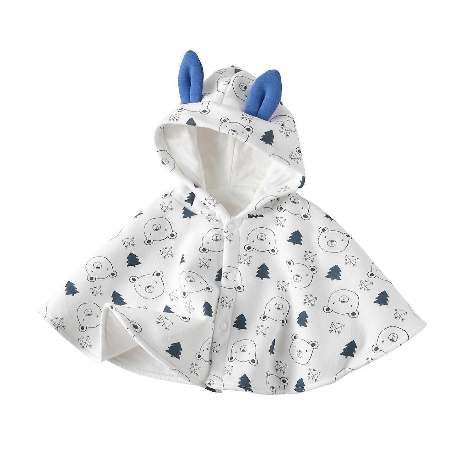 Neonate Inverno Con Cappuccio Capispalla Mantelle Poncho Cappotto