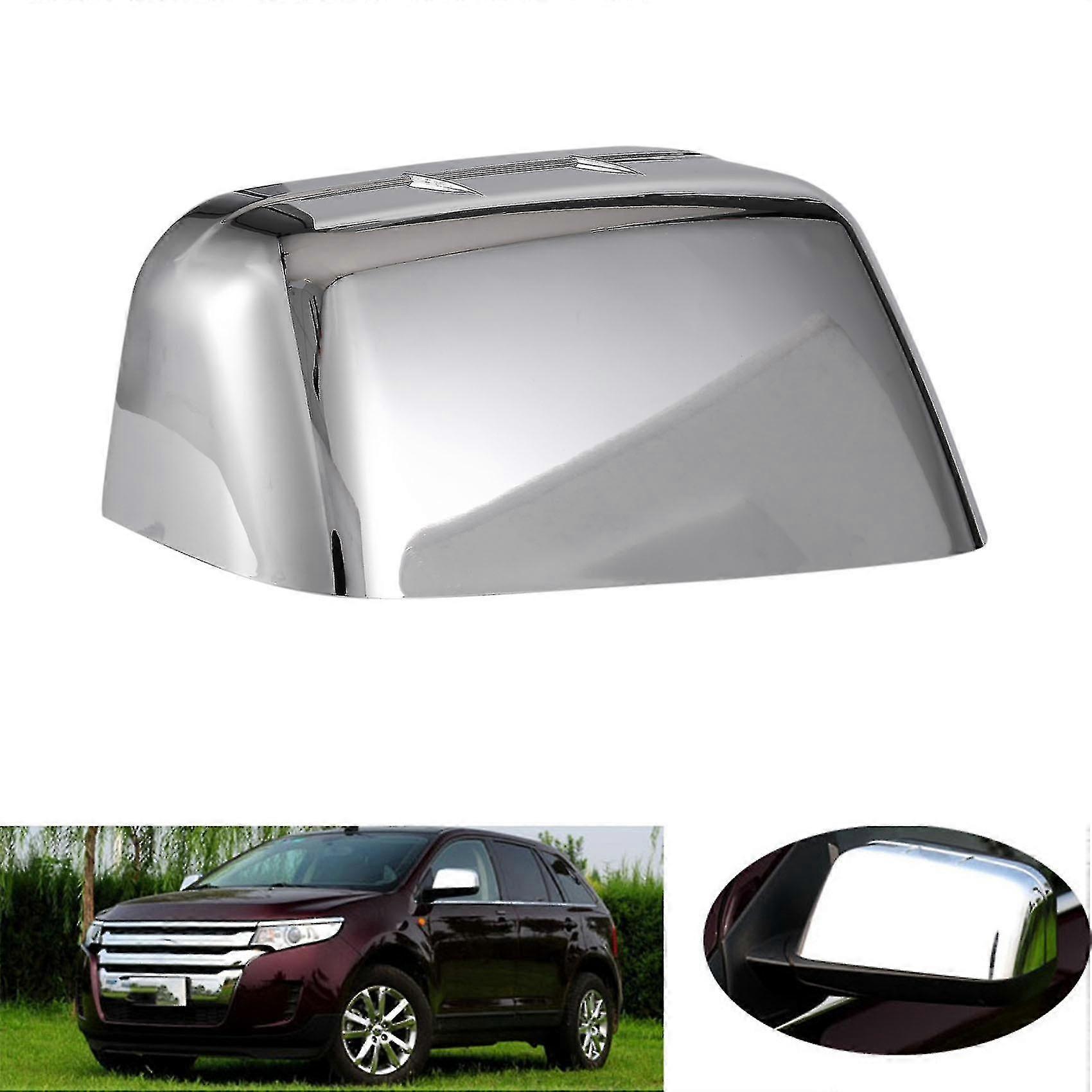Car Chrome Rearview Mirror Cover Side Mirror Frame Caps Replacement For Edge 2009-2014 Right