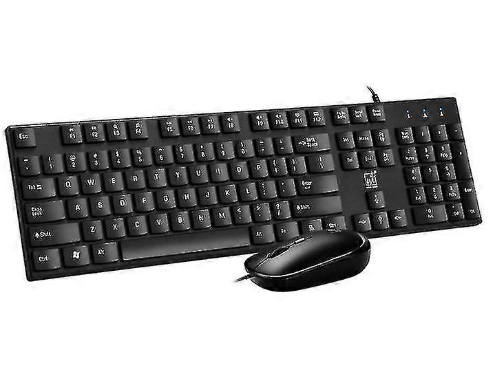 Ultratynn kablet USB-tastatur og muserstatningssett