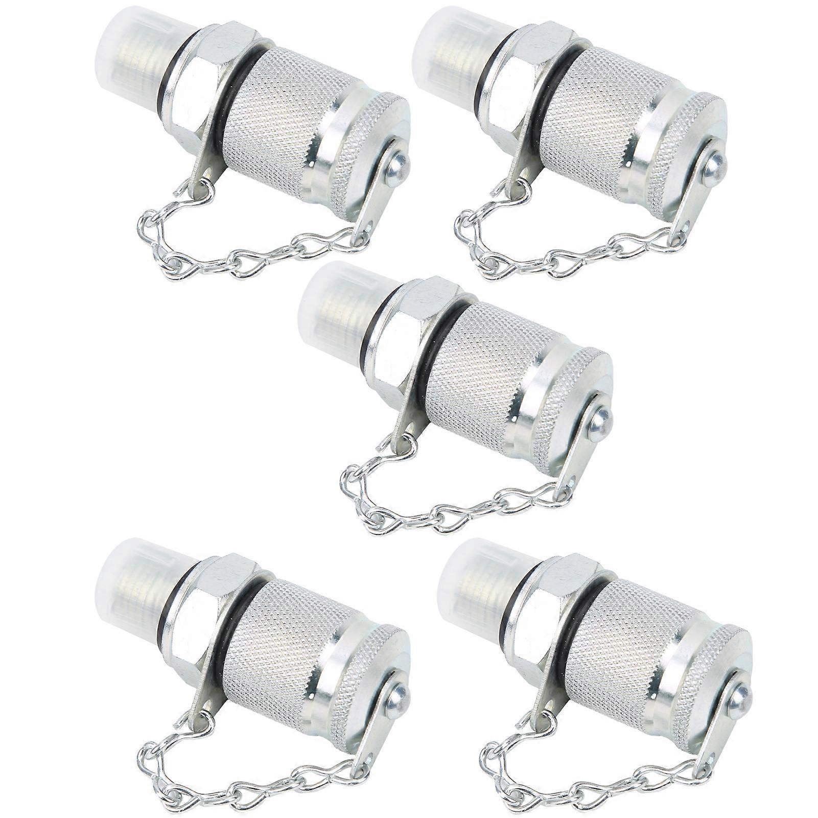 5Pcs PT/PPT Hydraulic Testing Adapter 1/2in Threaded Coupling