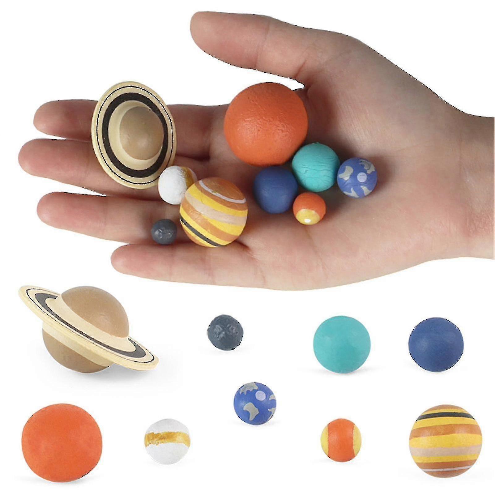 9pcs Simulation The Solar Sy Plastic Cosmic Planet Universe Model Figures Teaching Materials Science Educational Toys