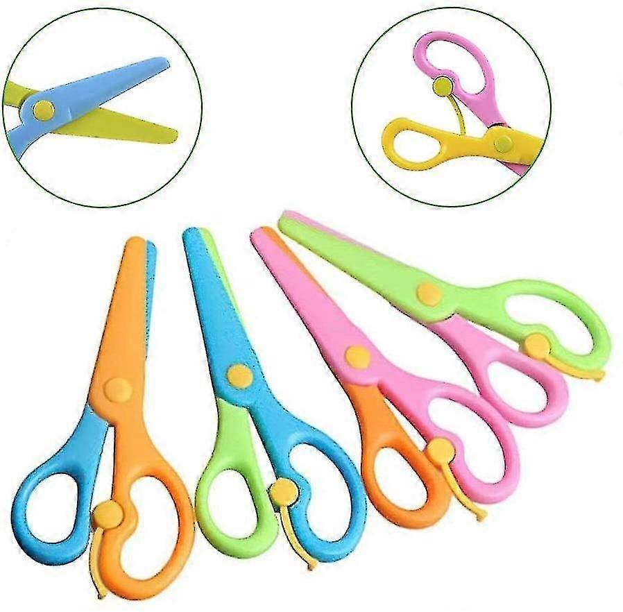 Pre Scissors,4pcs Safety Scissors Pre- Scissors