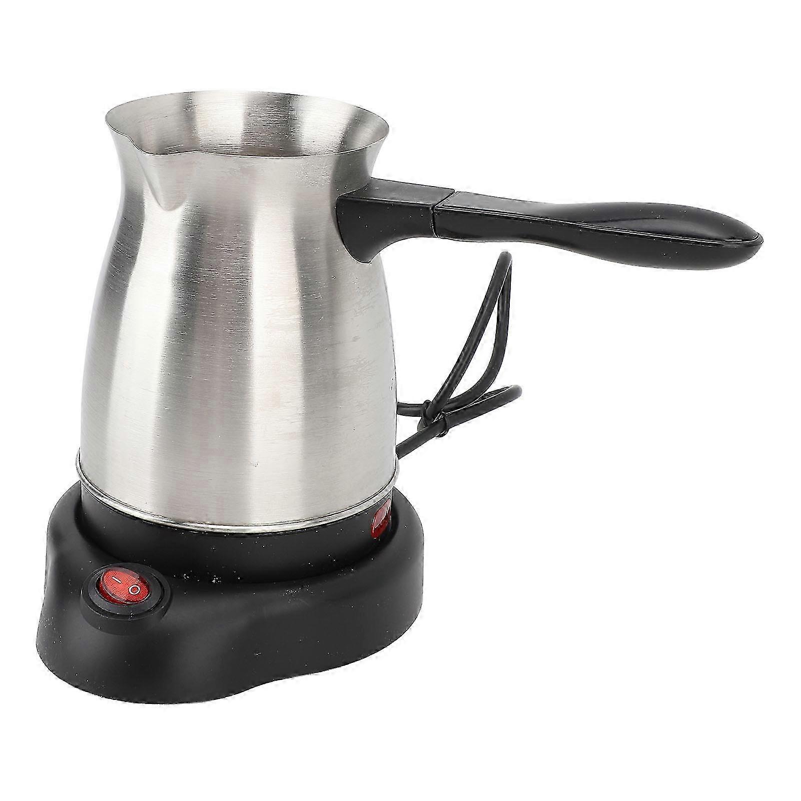 Elektrisk tyrkisk kaffemaskine 600ml rustfrit stål elektrisk tyrkisk kaffemaskine
