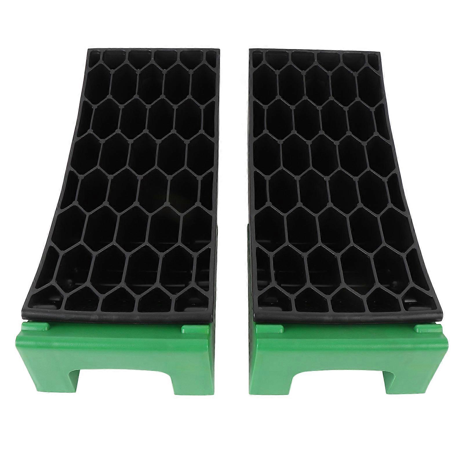 6Pcs Curved Leveling Block 35000lb Load Capacity Portable RV Curved Leveler with Anti Slip Pads for Campervan Trailer Motorhome 