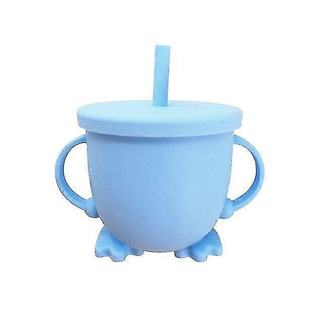 snack straw food grade silicone drop proof infant feeding