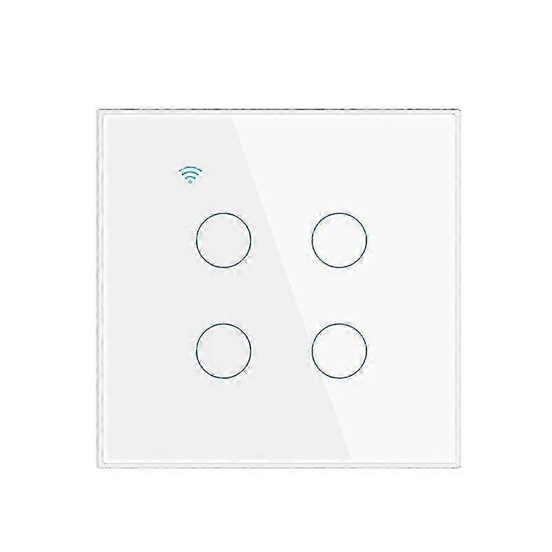 Corui Tuya WiFi Smart Switch EU 1/2/3/4 Way Glass Panel Touch Light Switch