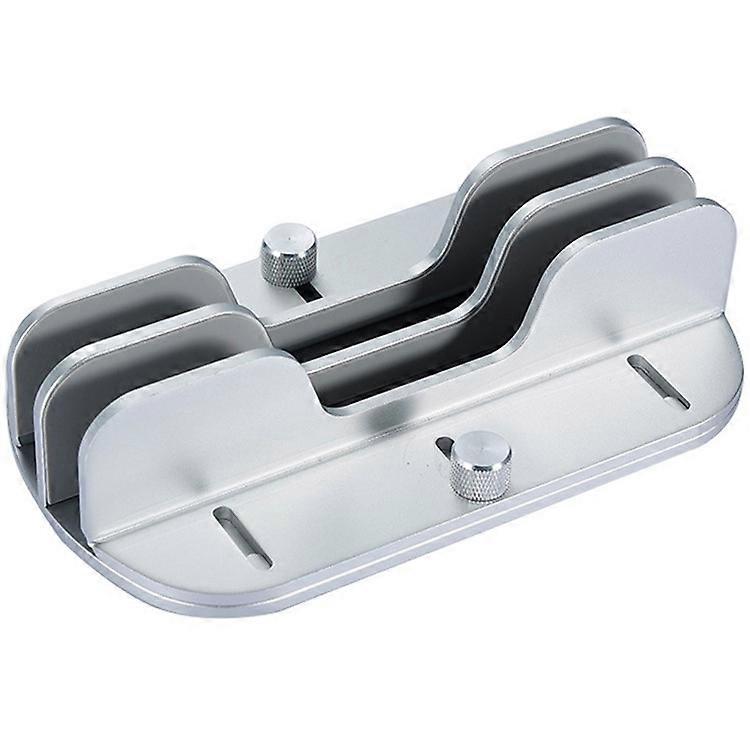Z34A Large Size Dual Slot Notebook Vertical Storage Base Adjustable Aluminum Alloy Laptop Desktop Stand