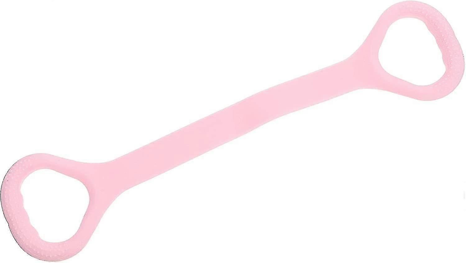 レジスタンストレーニングベルト8ウェイストレッチフィットネスバンドハンドルチェストとショルダーエキスパンダーアームプルコードエクササイズロープヨガフィットネスワークアウト用(ピンク)