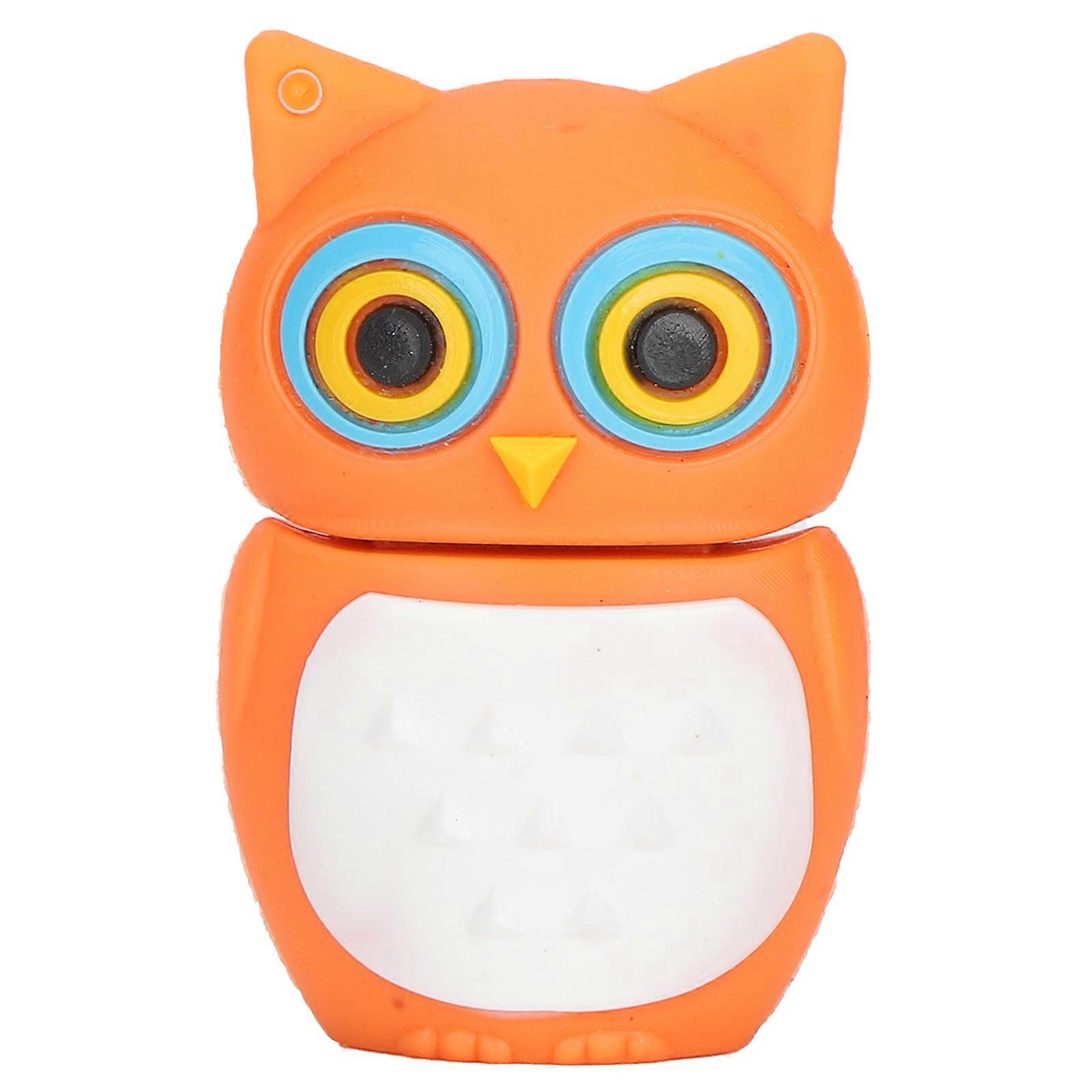Cartoon U Disk Orange Owl Appearance High Speed Bulk Storage Flash Drive Memory Device