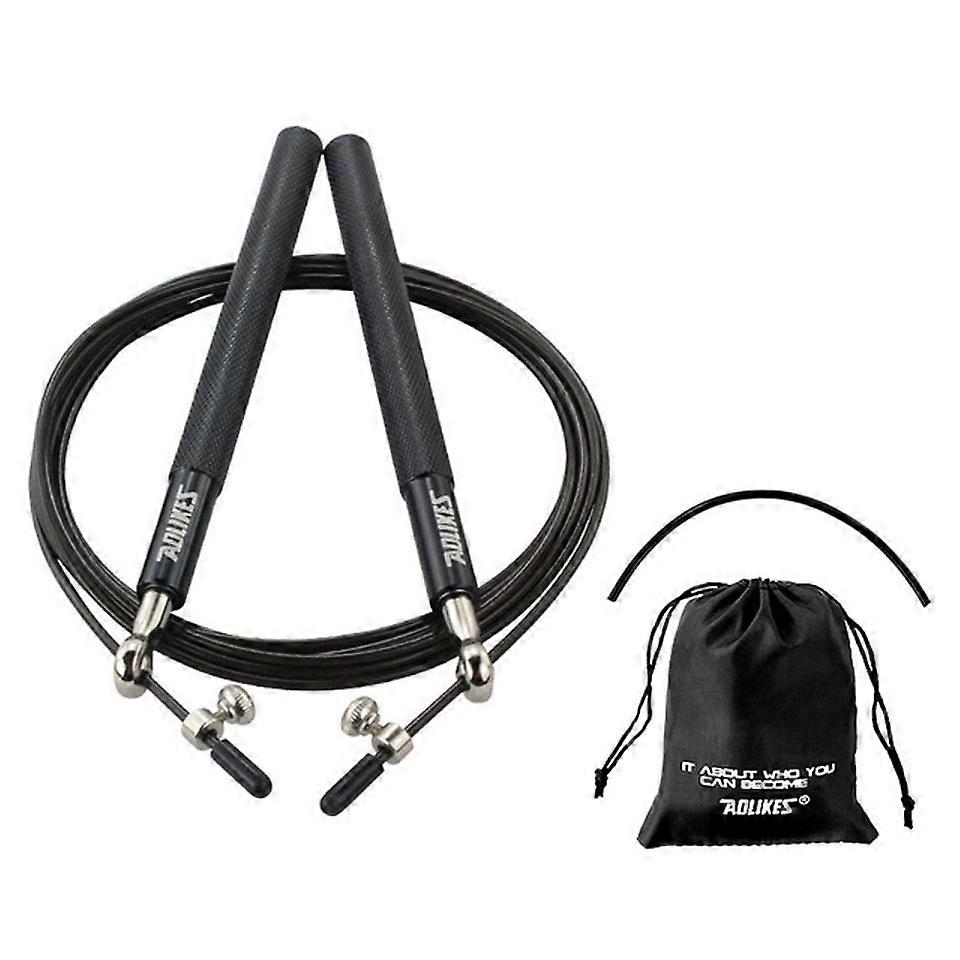 Type D AOLIKES TS-3202 Adult Exercise Jump Rope Adjustable Length Steel Wire Weighted Skipping Rope