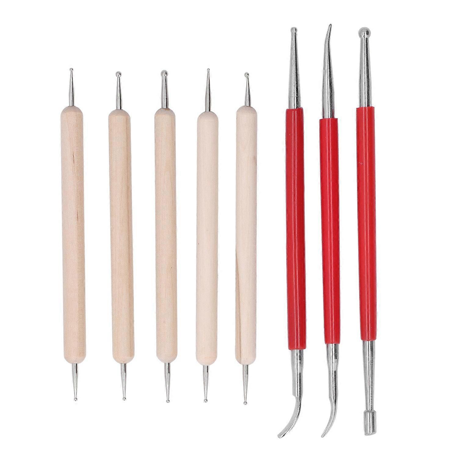 Double End Tracing Dotting Stylus Small Portable Engraving Stylus Set for Modeling Carving Smoothing