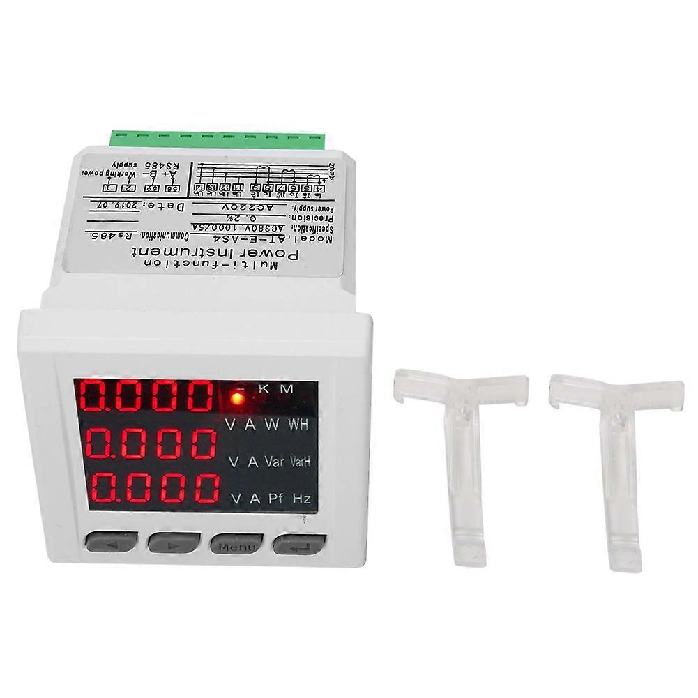 Multi-function LCD display Digital 3 phase Ammeter Voltage Current Combination Meter AC220V