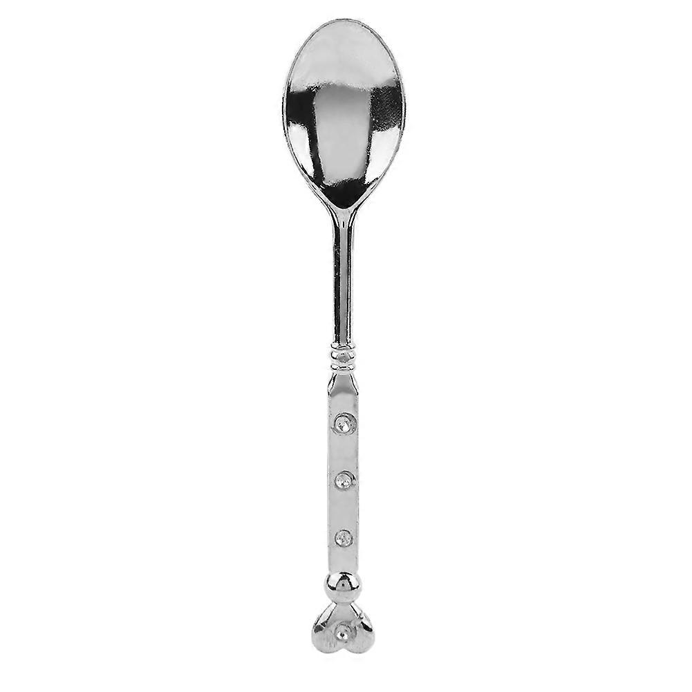 Stylish retro heart shaped coffee spoon for stirring