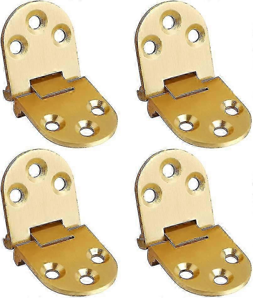 Folding Flip Top Hinge, Solid Brass Brushed Finished