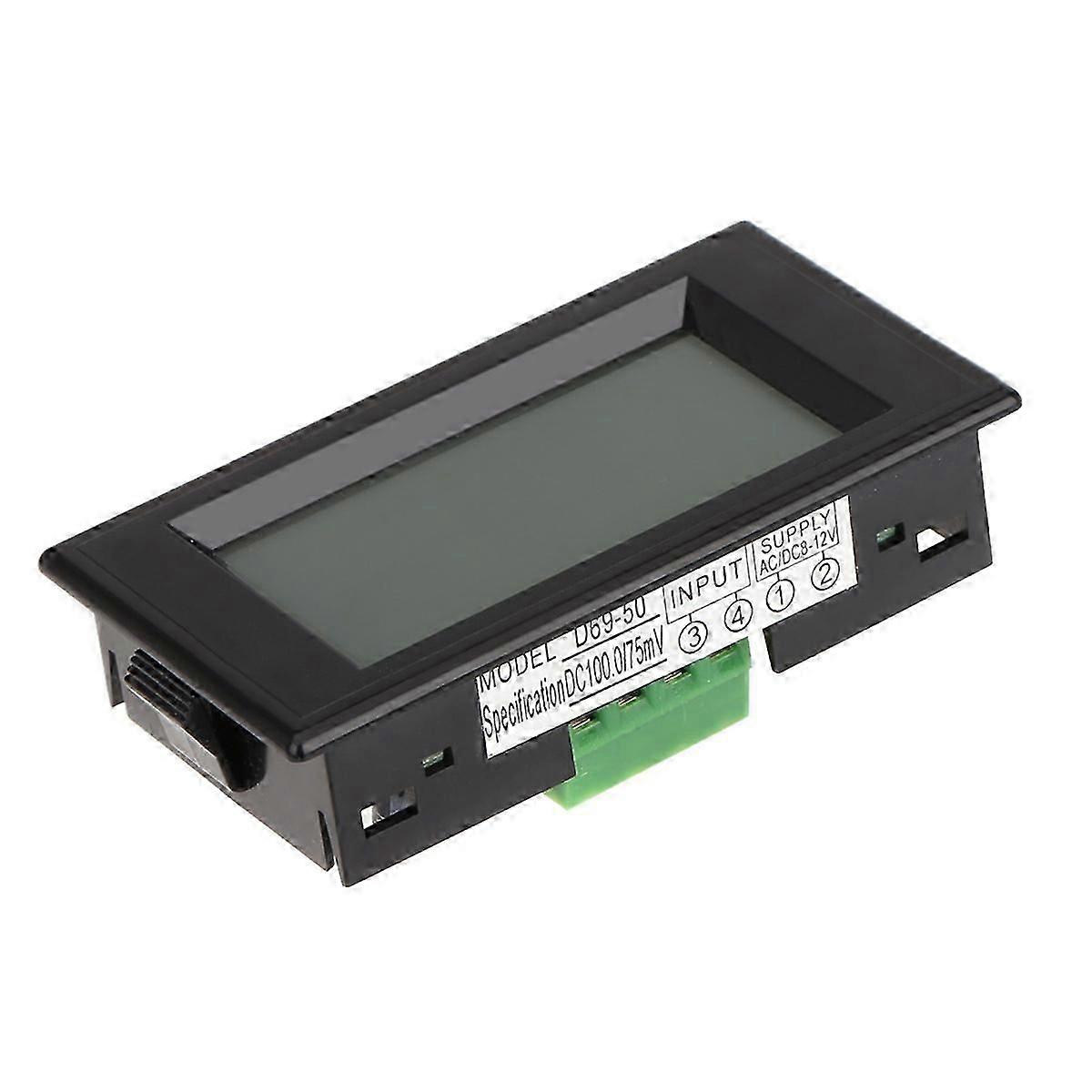Lcd Dc 100a Digital Display Led Panel Ammeter/ Amp Ampere Meter With 100a/75mv Shunt Resistor
