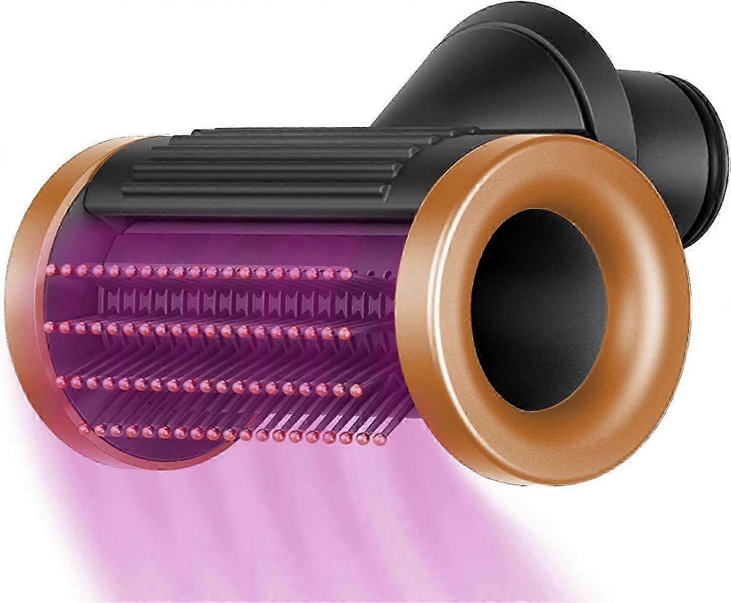 Anti-fly attachment nozzle wide tooth comb 2-in-1 function suitable for Dyson hair dryer attachment HD01 HD02 HD03 HD04 HD08 HD15, Gold