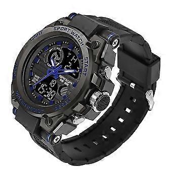 Sanda739 Horlogeplaat Chao Mannelijk Horloge Mannelijk Student Fashion Trend Multi Functionele Digitale Meter Blauw