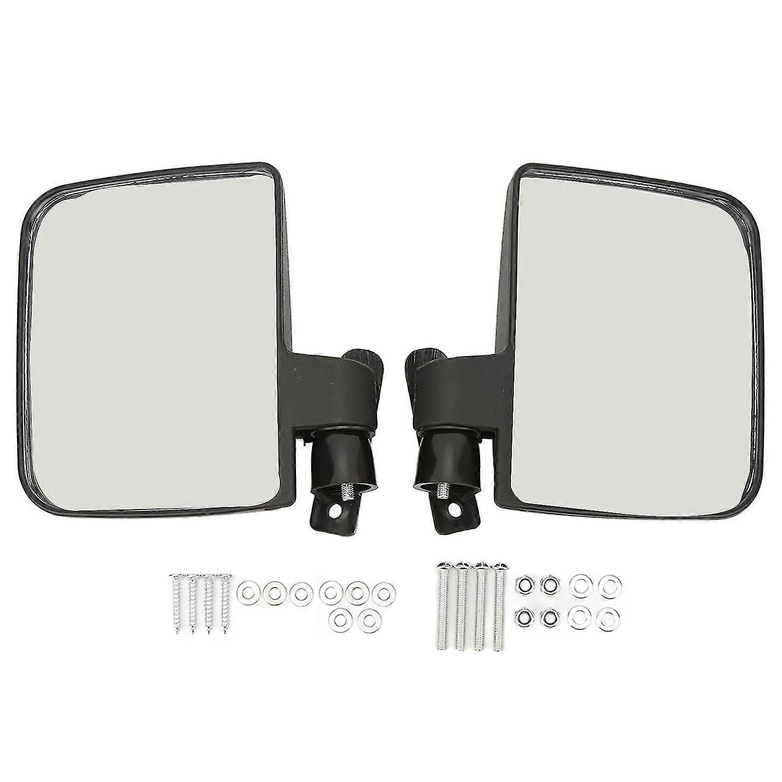 Golf Cart Side View Mirror 2 Pack - Rearview Mirror for Club Car and EZGO Golf Carts
