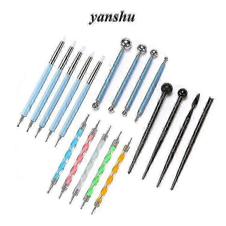 18 Polymer Clay Tools Multiple Clay Sculpting Tool Set Modeling Clay Tools Kit Art Dotting Tool Set