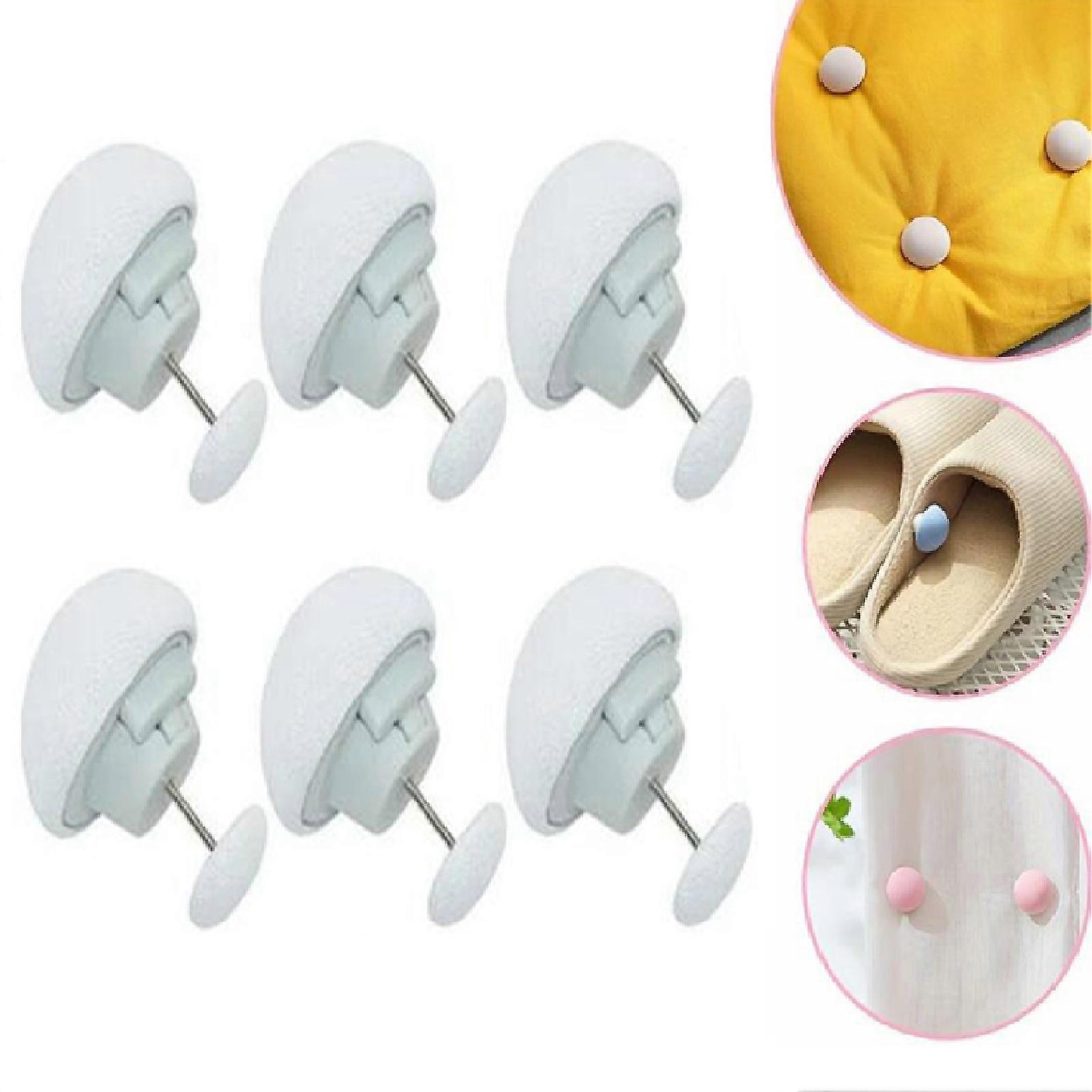 6Pcs Duvet Cover Clips - Non-Slip Comforter Fasteners, Anti-Shifting Duvet Pins, Easy One-Button Unlock, Bedding Accessories