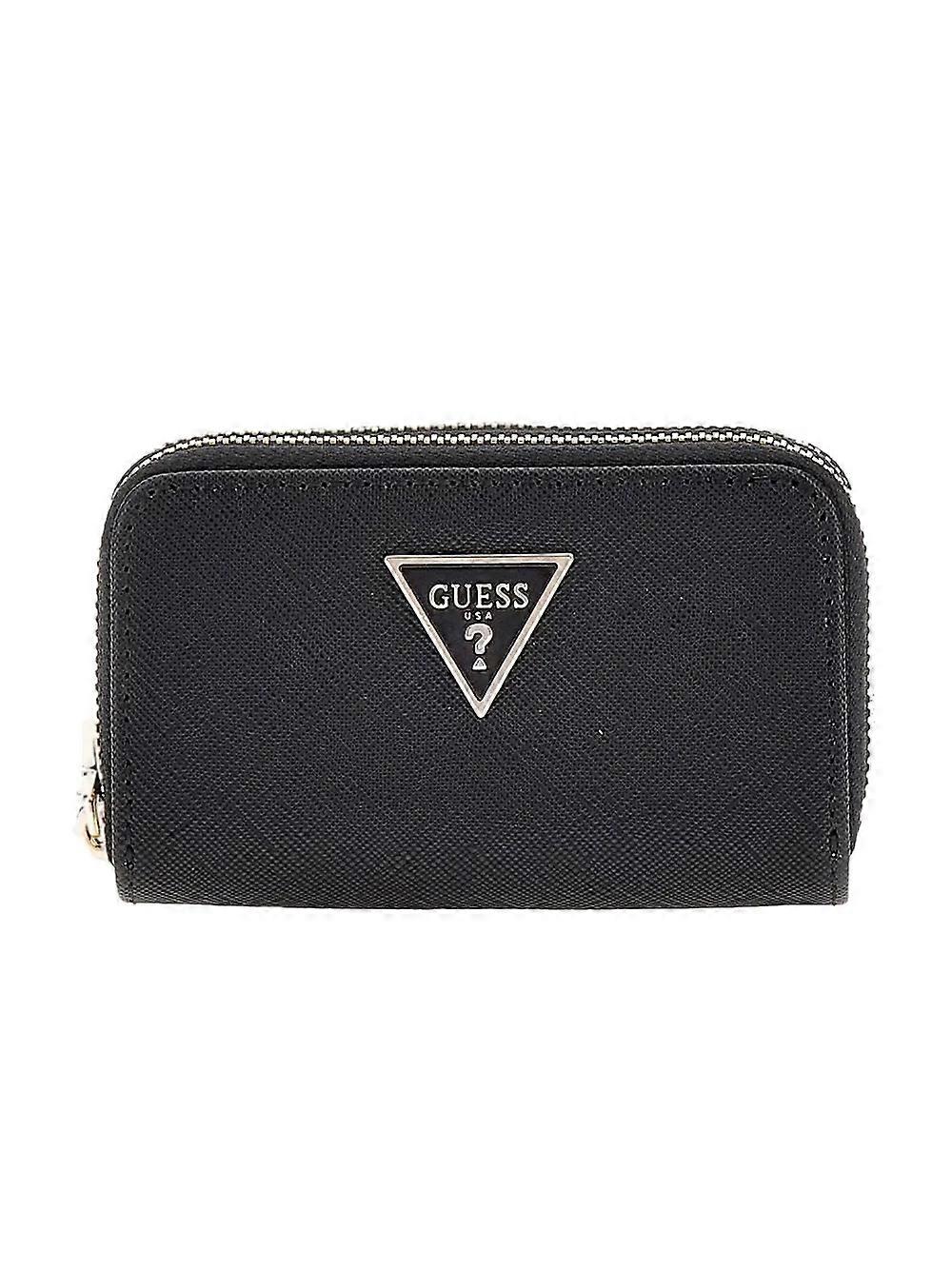 Women's Guess Saffiano Wallet Black