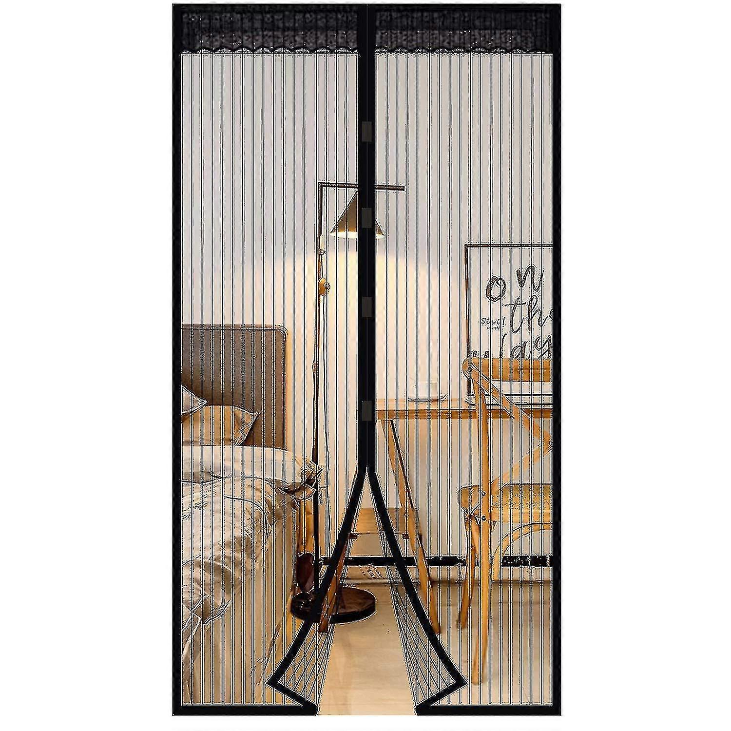 Magnetic Self-Closing Insect Screen for Doors - Mosquito Net Balcony/Patio, Easy Adhesive Mount