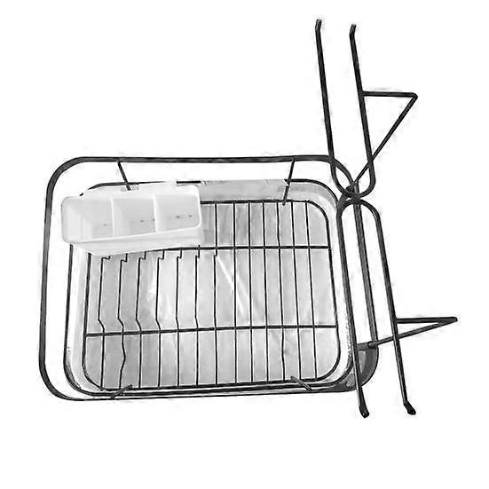 Dish Plate Storage Rack Large Capacity Rust-Resistant Adjustable Ventilated Design Kitchen Counter Dish