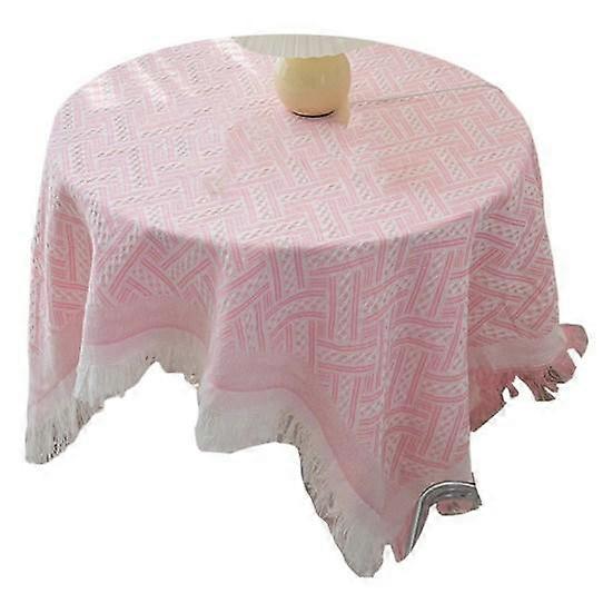 Tablecloth Tassel Design Heat Table Resistant Breathable Pilling Washable Non Non-slip Cover