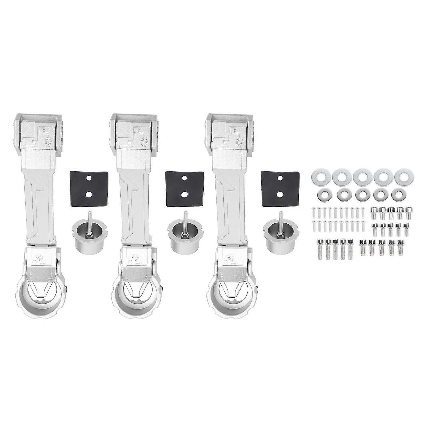 3 PCS Car Exterior Mechanical Door Handles Kit Stylish Look Aluminium Alloy Door Handles Kit for JK