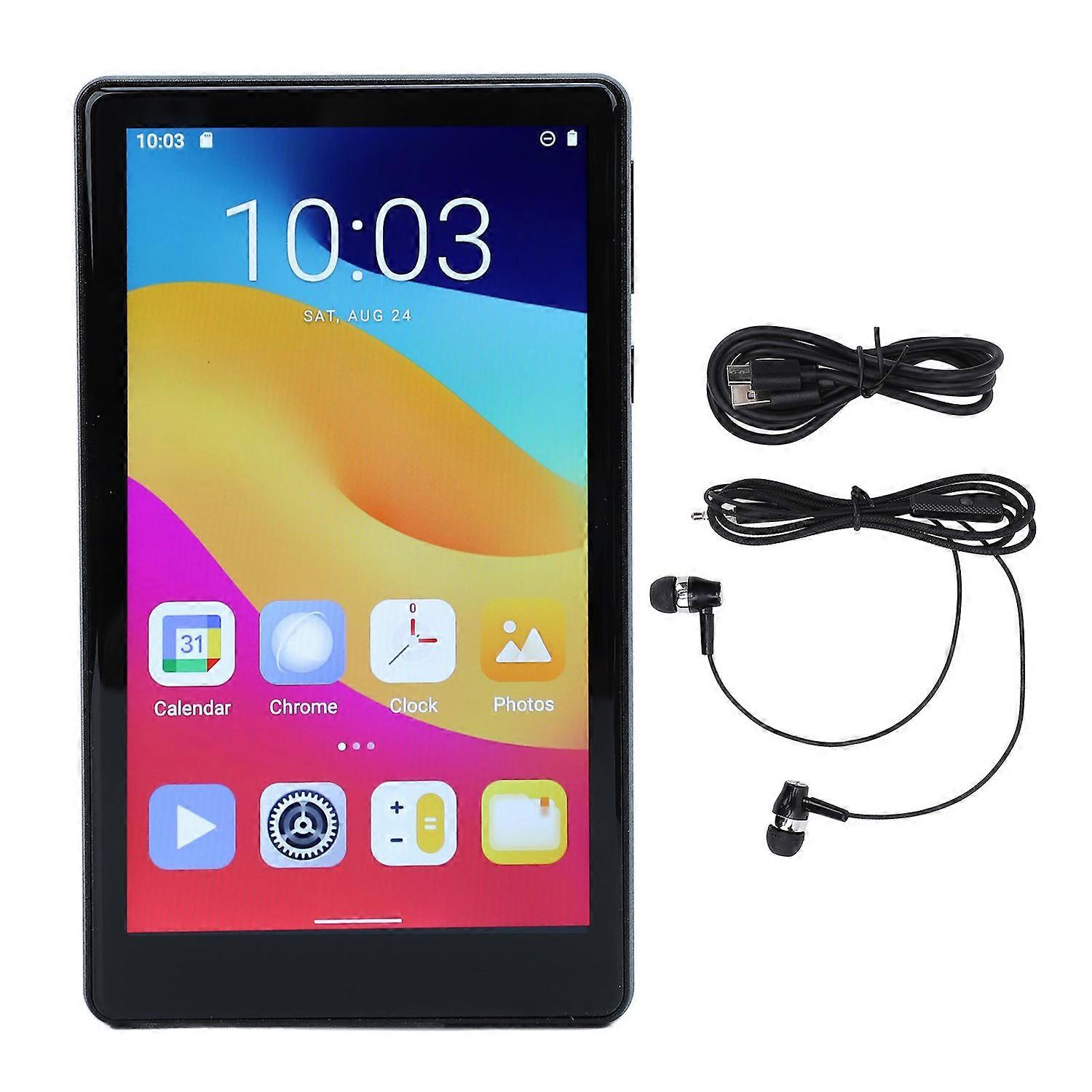 MP4 Player BT 5.0 WiFi 5in Touchscreen 1080P HD 4GB RAM 64GB ROM for Android 11 Streaming Music E Bo