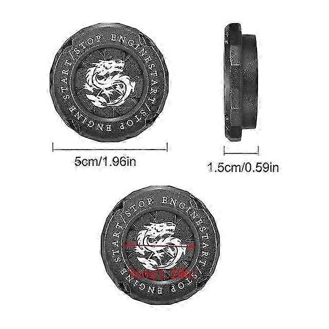 Car Push Start Button Cover Engine Ignition Automobile Switch Cover Cool Auto Rotatable Protection Cap Interior Accessories