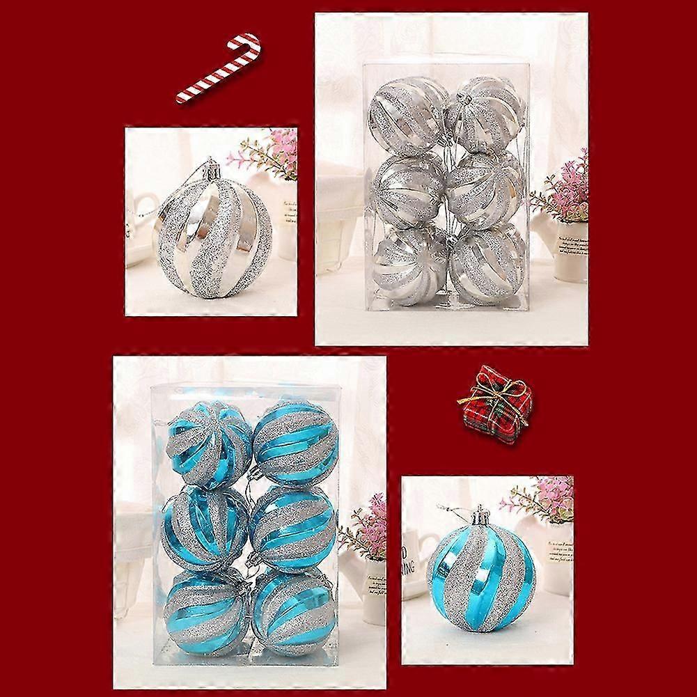 12 x Christmas Tree Balls Set Ornaments Home Decor Baubles Xmas Party Wedding 6cm
