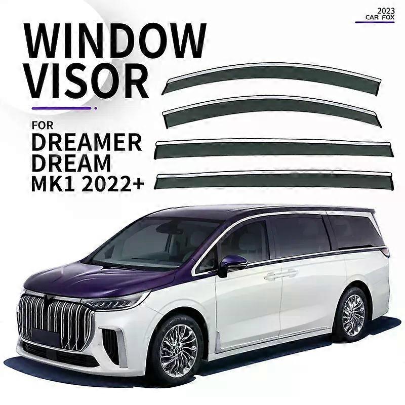 Applies to Window Visor For VOYAH Dreamer/Dream 2022 Vent Shades Ventvisor Wind Deflectors Visors Rain Guard Shades Visor