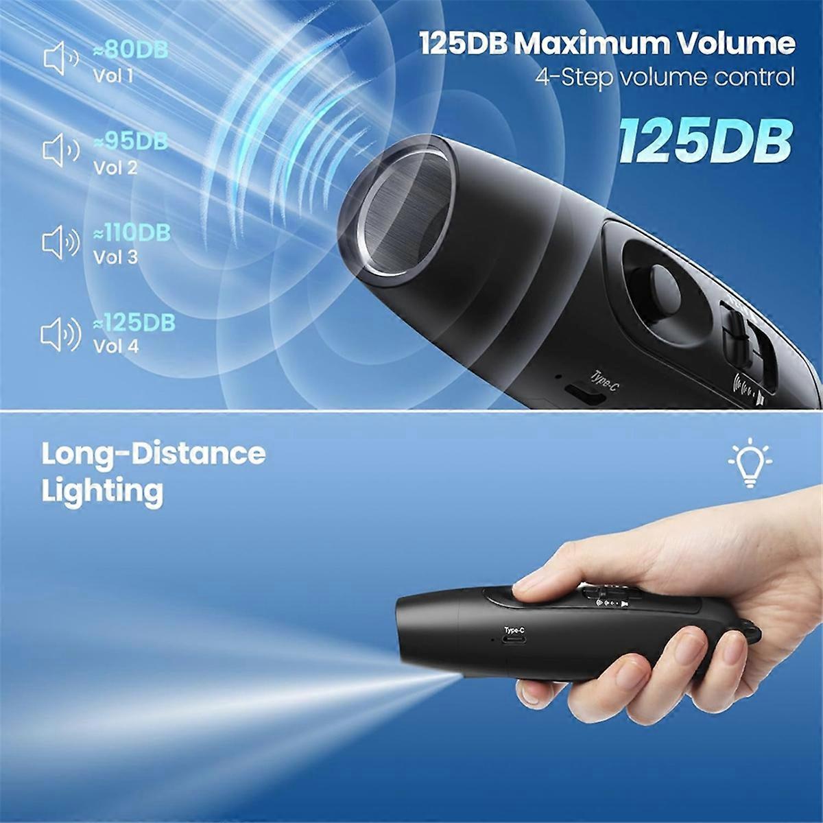 Electronic Whistle with USB Charging, Emergency Whistle