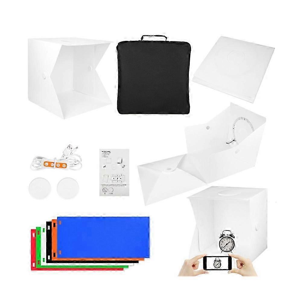 Convenient 40cm Small Foldable Photo Light Box LED Three-Color Temperature Adjustable Studio Soft B