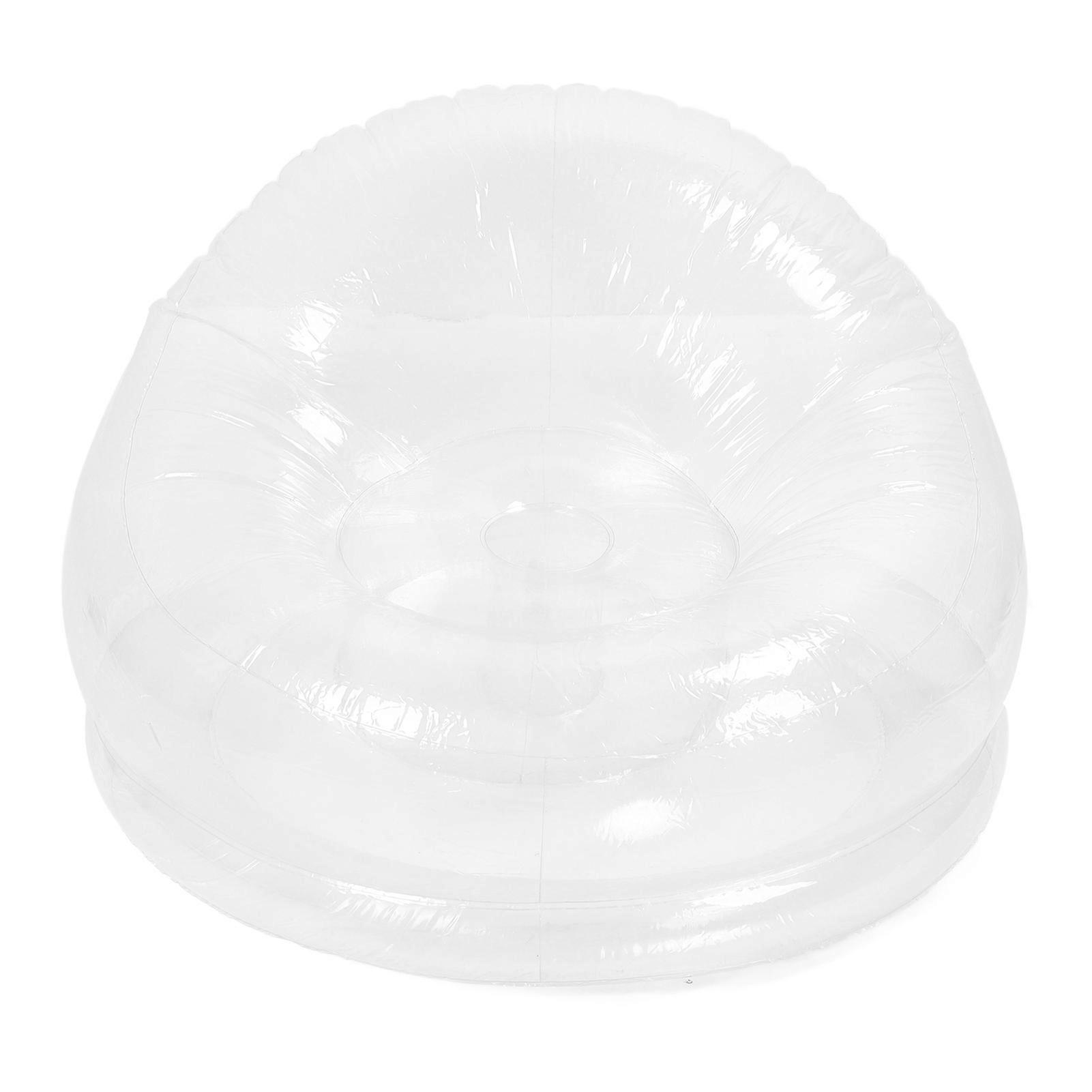 Transparent and Clear Inflatable Chair, Fun Seat for Indoor and Outdoor, Inflatable Furniture for Parties, Gardens, Rooms